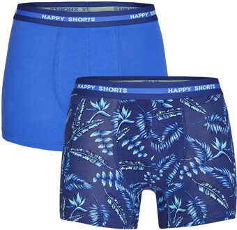 2-pack boxershorts heren hawaii print Blauw - L