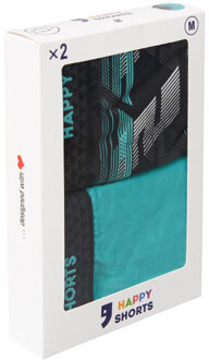 2-pack boxershorts heren met graphic print Veelkleurig - XXL