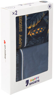 2-pack boxershorts heren met hawaii print - maat M Veelkleurig