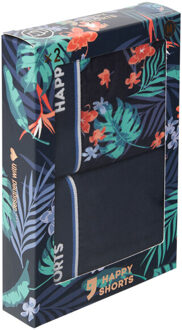 2-pack boxershorts heren met tropical print - maat XXL Veelkleurig