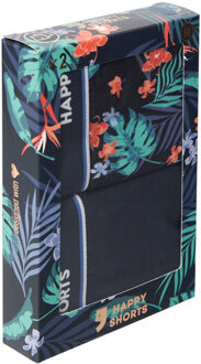 2-pack boxershorts heren met tropical print Veelkleurig - L