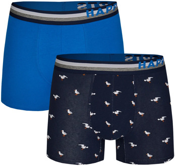 2-pack boxershorts heren zeemeeuw Blauw - XL