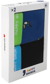 2-pack boxershorts met print heren neon tucan Veelkleurig - XXL