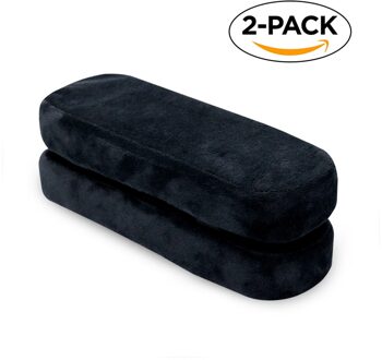 2 pack Ergonomische Traagschuim Bureaustoel Armsteun Pads Comfy Gaming Stoelen Arm Rest Kussen voor Ellebogen Onderarmen Overdrukventiel