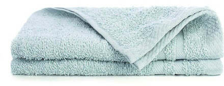 2-PACK Gastendoekjes Katoen - Dekbed-Discounter.nl Ijsblauw