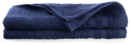 2-PACK Gastendoekjes Katoen - Dekbed-Discounter.nl Navy