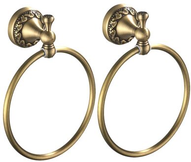 2 Pack Handdoek Houder Ring Ronde Wandmontage Baden Handdoekenrek Keuken Badkamer Accessoires