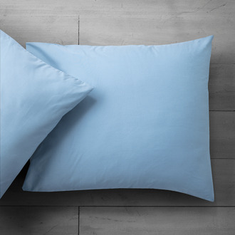2-PACK Katoenen Kussensloop - Lichtblauw - Fresh And Co - 60x70 Cm - Katoen - Dekbed-Discounter.nl - Default