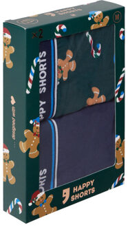 2-pack kerst boxershorts heren kerst print - maat XXL Groen