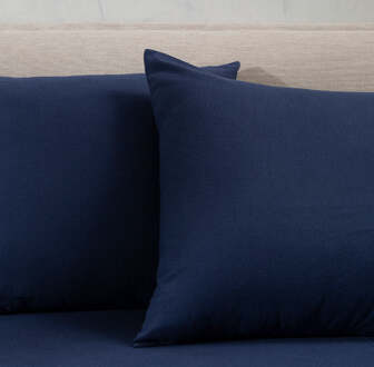 2-PACK Kussensloop Flanel - Fresh And Co - 60x70 Cm - Katoen - Dekbed-Discounter.nl