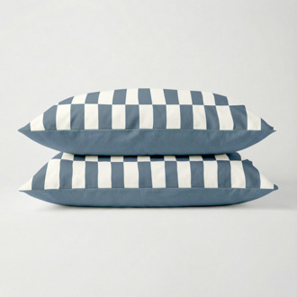 2-PACK: Kussenslopen - Pastel Rectangles - Dekbed-Discounter.nl