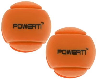 2 Pack Premium Siliconen Bal Dempers Tennisracket Accessoires-Diverse Kleuren Oranje
