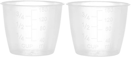 2 Pack Rice Measuring Cups Clear Plastic Kitchen Rice Cooker Replacement Cups Kitchen Supplies