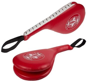 2 Pack Rode Voet Doel Taekwondo Kick Pad Opvallende Pads Boksen Training Mat 15.35X2.5 X 7.5In