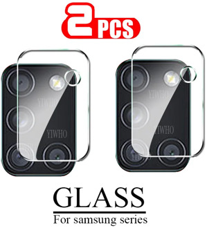 2 Pack Safety Glass on For Samsung Galaxy A21S Camera Lens A31 A41 A21 A11 A51 A71 5G S20 Ultra Plus M31 Screen Protectors Film