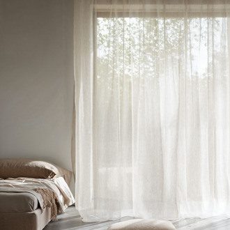 2-PACK: Vitrage Gordijnen - Haken Of Ringen 250x150 Cm - - Dekbed-Discounter.nl Wit - 150 x 250 cm