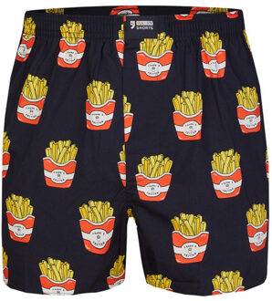 2-pack wijde boxershorts bier + friet Veelkleurig - M