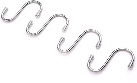 2 packs rvs Metalen S soort Plank haak Keuken haak Multifunctionele