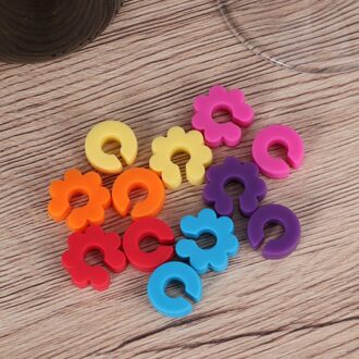 2 Packs Siliconen C-Vormige Glazen Marker Drinkbeker Identifier Beker Sign (12 Stks/pak)