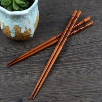 2 Pairs Natuurlijke Handgemaakte Houten Eetstokjes Waarde Servies Eetstokjes Japanse Stijl Eten Ware Chop Sticks A 2stk