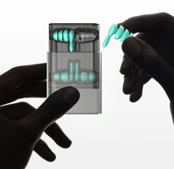 2 Pairs/Pack Anti-Noise Ear Plug Sound Insulation Ear Protection Earplugs Sleeping Plugs Waterproof Silicone Swim Earplugs Soft