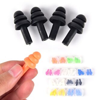 2 Pairs Reizen Siliconen Waterdicht Zwemmen Oordopjes Oordopjes Oor Protector Ruisonderdrukking Beschermende Oorbeschermers Voor Slapen geel