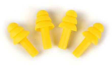 2 Pairs Siliconen Waterdicht Zwemmen Oordopjes Oordopjes Oor Protector Ruisonderdrukking Beschermende Oorbeschermers Voor Reizen Slapen geel