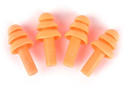 2 Pairs Siliconen Waterdicht Zwemmen Oordopjes Oordopjes Oor Protector Ruisonderdrukking Beschermende Oorbeschermers Voor Reizen Slapen oranje