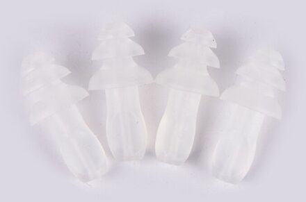 2 Pairs Siliconen Waterdicht Zwemmen Oordopjes Oordopjes Oor Protector Ruisonderdrukking Beschermende Oorbeschermers Voor Reizen Slapen transparant