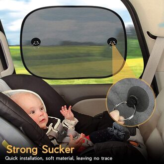 2 Pairs Van Universele Auto Zonnescherm Voor Kinderen, Side Window Uv-bescherming Met Zuignappen Voor Baby, kinderen