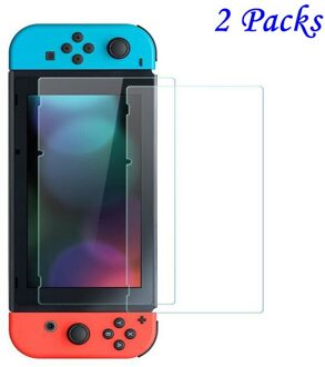 2 pak Premium Full HD Gehard Gehard Glas Film Anti-Glare Screen Protector voor Nintendo Nintend Schakelaar NS NX Console Skin