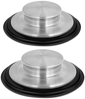 2 Pc Aanrecht Stopper Rvs Vuilophaal Plug Aanrecht Plug Past Standaard Grootte Van 3.5Inch Diameter promoti