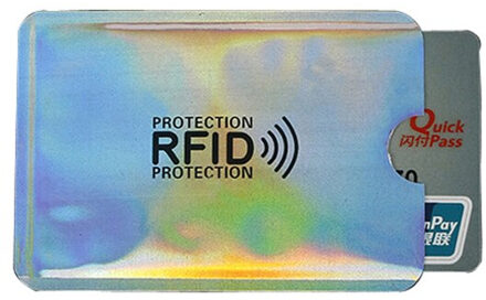 2 Pc Aluminium Anti Rfid Reader Blokkeren Bank Credit Kaarthouder Bescherming Rfid Kaartlezer Metalen Credit Card houder zilver