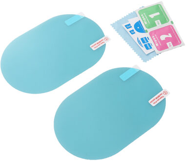 2 Pc Auto Achteruitkijkspiegel Ellipse Beschermen Film Anti-Glare Anti-Kras Hd Regendicht Achteruitkijkspiegel Clear film Met Gereedschap A30