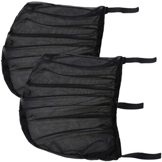 2 Pc Auto Side Rear Window Zonneklep Shade Mesh Cover Shield Uv Protector Venster Bescherming Film Cover Achterruit zonnescherm