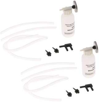 2 pc Brand New And High Quality Tool Hub Car Brake And Clutch Fluid Bleeding Kit Vacuum Single Man Brake Bleeder