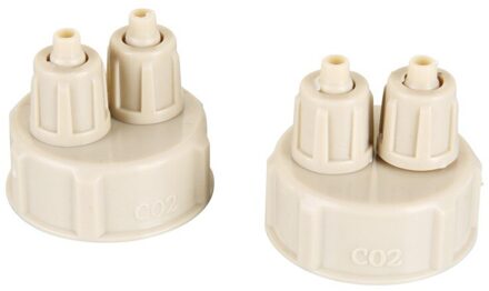 2 pc CO2 Aquarium Fish Tank DIY Ozon Fles Cap Air Diffuser Generator Quick Release Afgesloten Buis Tool Kit Aquarium accessoires H