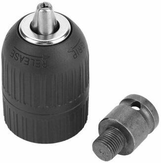 2 Pc Zwarte Hoge Snelheid Staal Keyless Elektrische Boor Chuck Met Adapter 50 Mm Gereedschap