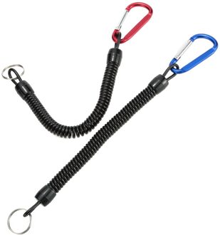 2 Pcs 1.4 M Opgerolde Fish Gemiste Touw Fish Pole Rod Protector Elastische Rope Line Fishing Tackle Tool