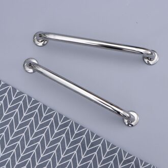 2 Pcs 2.5X40Cm Zilver Veilig Wc Badkamer Bad Leuningen Veiligheid Handvaten Rvs Handgrepen Armleuningen Hand rails Voor St