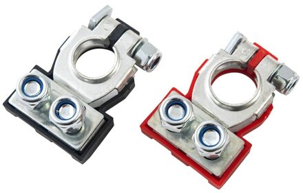 2 Pcs 2-Weg Batterij Terminals Auto Batterij Terminal Positieve En Negatieve Auto Batterij Pole Terminals