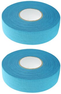 2 Pcs 20M Hockeystick Tape Sticky Tape Anti-Slip Sport Waterdichte Tape Hockey Stok Wrapper Voor Praktijk sport Gebruik (Wit) blauw
