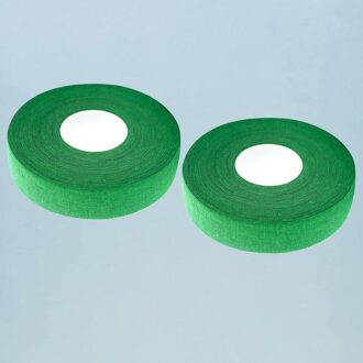 2 Pcs 20M Hockeystick Tape Sticky Tape Anti-Slip Sport Waterdichte Tape Hockey Stok Wrapper Voor Praktijk sport Gebruik (Wit) groen