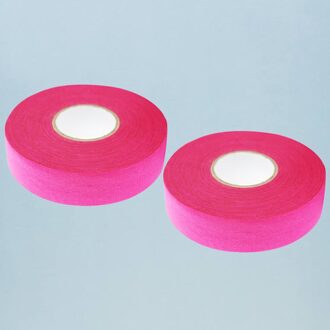 2 Pcs 20M Hockeystick Tape Sticky Tape Anti-Slip Sport Waterdichte Tape Hockey Stok Wrapper Voor Praktijk sport Gebruik (Wit) rooskleurig