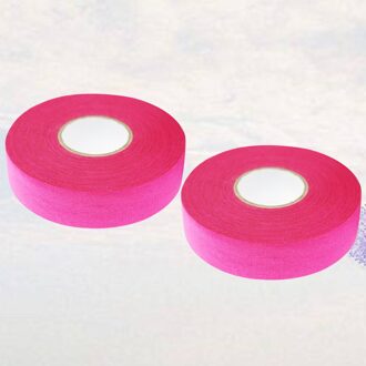 2 Pcs 20M Hockeystick Tape Sticky Tape Anti-Slip Sport Waterdichte Tape Hockey Stok Wrapper Voor Praktijk sport Gebruik (Wit) rooskleurig