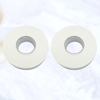 2 Pcs 20M Hockeystick Tape Sticky Tape Anti-Slip Sport Waterdichte Tape Hockey Stok Wrapper Voor Praktijk sport Gebruik (Wit) zwart 1