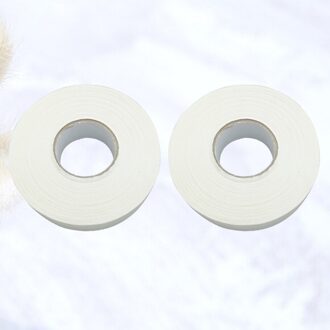 2 Pcs 20M Hockeystick Tape Sticky Tape Anti-Slip Sport Waterdichte Tape Hockey Stok Wrapper Voor Praktijk sport Gebruik (Wit)