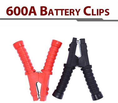 2 pcs 600A Batterij Clips Booster Test Klemmen Voor Auto Batterij Kabel Starter RD/BK Duurzaam praktische Item l0507