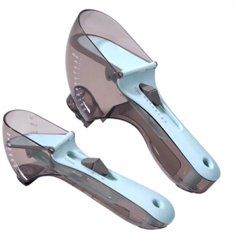 2 Pcs Adjustable Measuring Spoons With Magnetic Snaps Multifunctional Measuring Cups Solid Powder Liquid Measurement Baking Tool