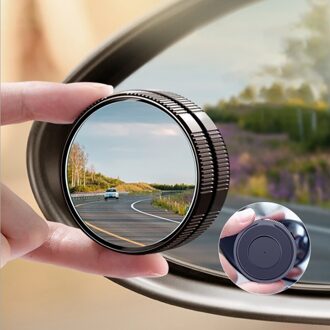 2 Pcs Auto Achteruitkijkspiegel Extra Spiegel Dodehoekspiegel Kleine Ronde Spiegel Omkeren Artefact 360 ° Auto Achteruitkijkspiegel spiegel Accessoire